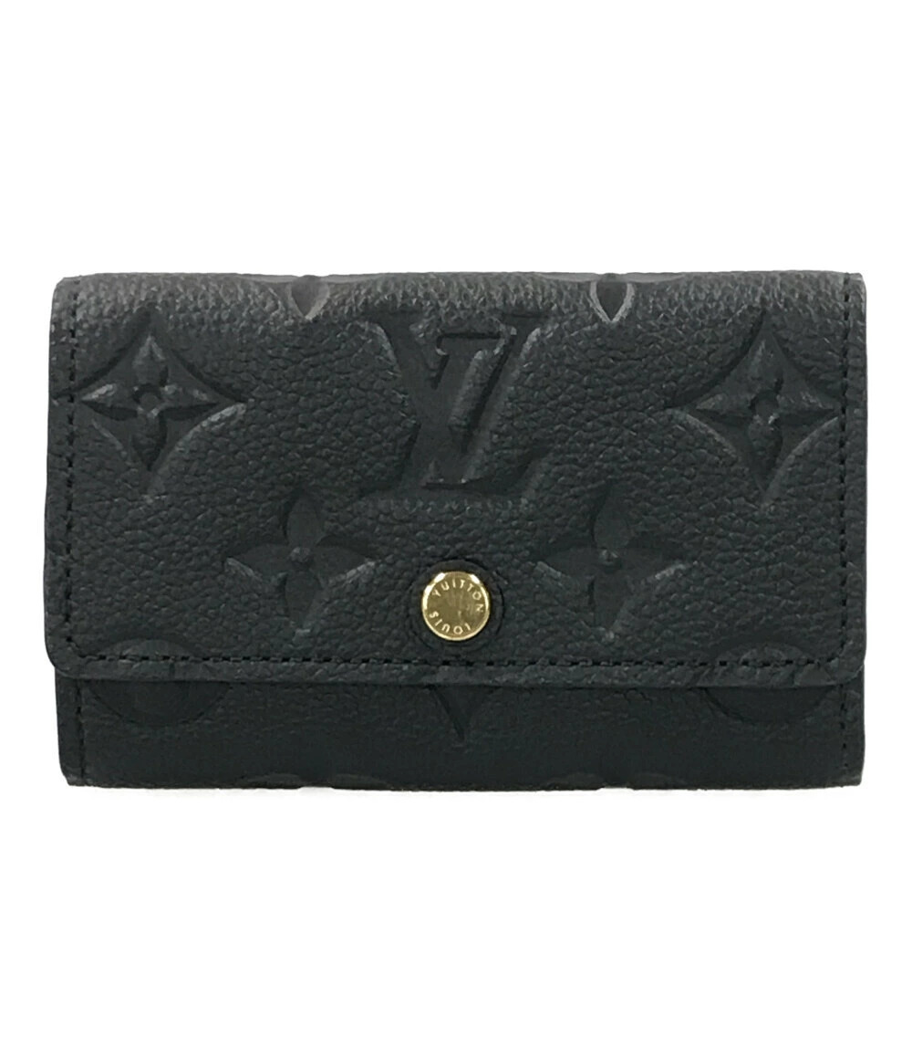 Louis Vuitton Case Multicles Wallet Monogram Empreinte Leather Black